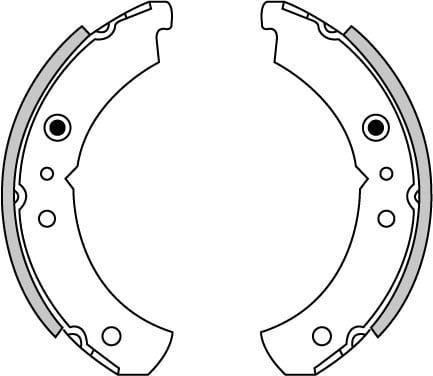 BRAKE SHOES AXLE SET (4)