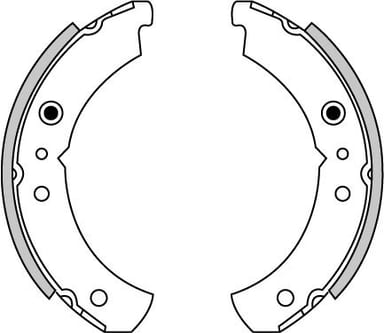 BRAKE SHOES AXLE SET (4)