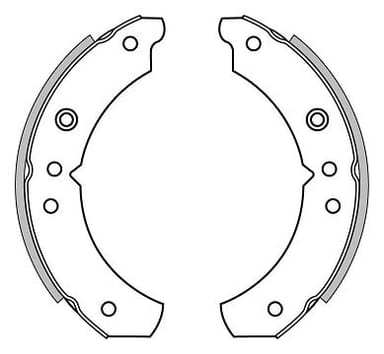 BRAKE SHOES AXLE SET (4)