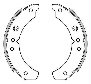BRAKE SHOES AXLE SET (4)