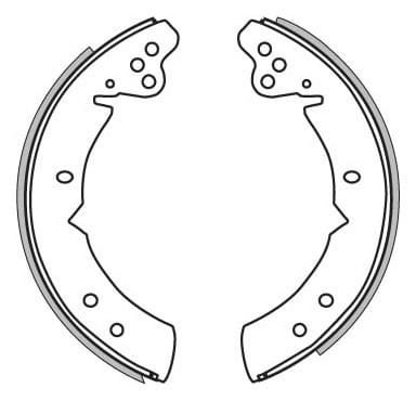 BRAKE SHOES AXLE SET (4)