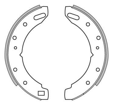 BRAKE SHOES AXLE SET (4)