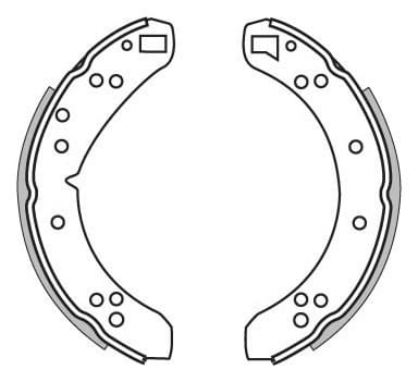 BRAKE SHOES AXLE SET (4)