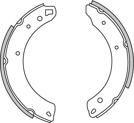 BRAKE SHOES AXLE SET (4)