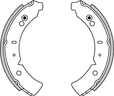 BRAKE SHOES AXLE SET (4)