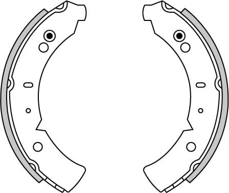 BRAKE SHOES AXLE SET (4)