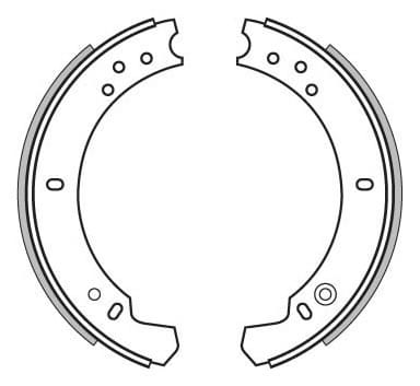 BRAKE SHOES AXLE SET (4)