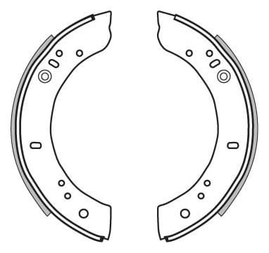 BRAKE SHOES AXLE SET (4)