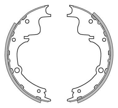 BRAKE SHOES AXLE SET (4)