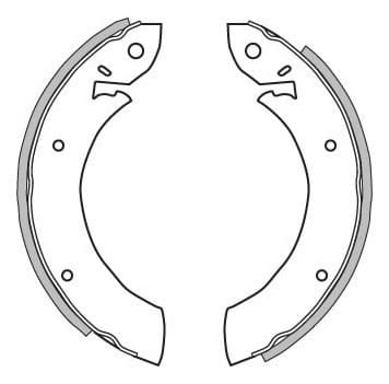 BRAKE SHOES AXLE SET (4)
