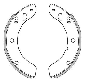 BRAKE SHOES AXLE SET (4)