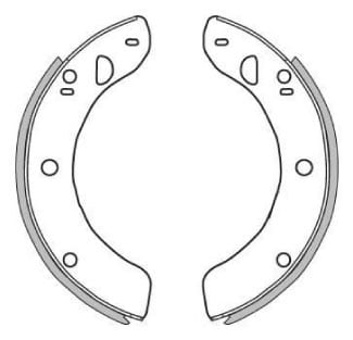 BRAKE SHOES AXLE SET (4)