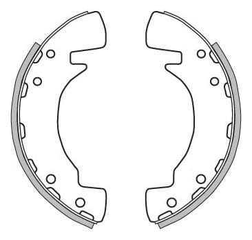 BRAKE SHOES AXLE SET (4)