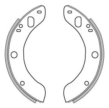 BRAKE SHOES AXLE SET (4)