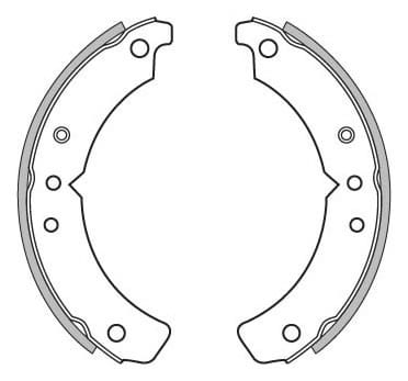 BRAKE SHOES AXLE SET (4)