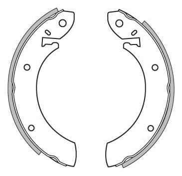 BRAKE SHOES AXLE SET (4)