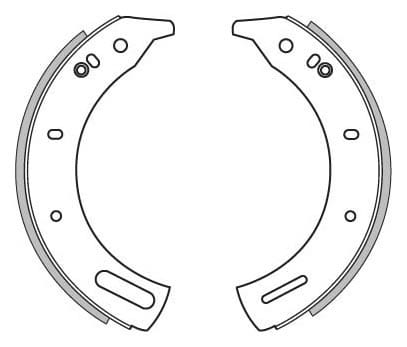 BRAKE SHOES AXLE SET (4)