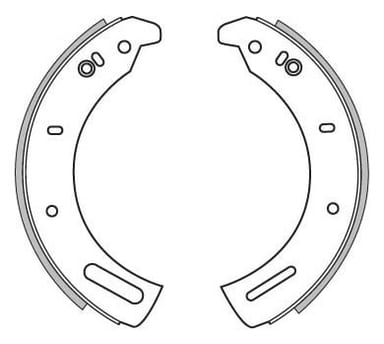 BRAKE SHOES AXLE SET (4)