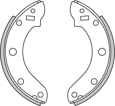 BRAKE SHOES AXLE SET (4)