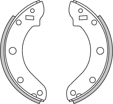 BRAKE SHOES AXLE SET (4)