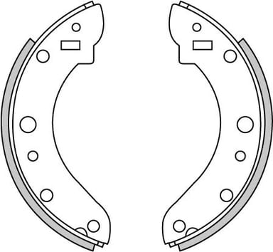 BRAKE SHOES AXLE SET (4)