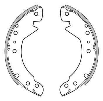 BRAKE SHOES AXLE SET (4)