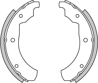BRAKE SHOES AXLE SET (4)