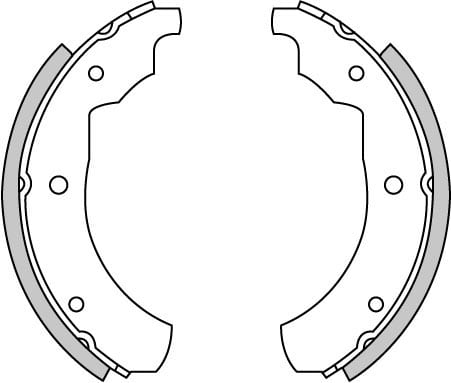 BRAKE SHOES AXLE SET (4)