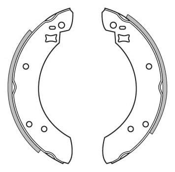 BRAKE SHOES AXLE SET (4)