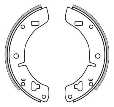 BRAKE SHOES AXLE SET (4)