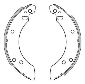 BRAKE SHOES AXLE SET (4)