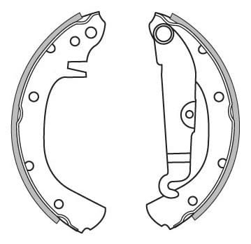 BRAKE SHOES AXLE SET (4)