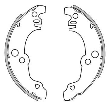 BRAKE SHOES AXLE SET (4)