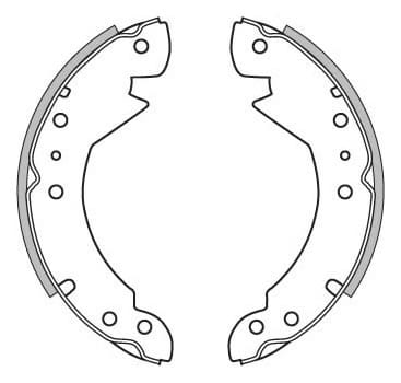 BRAKE SHOES AXLE SET (4)