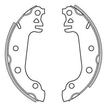 BRAKE SHOES AXLE SET (4)