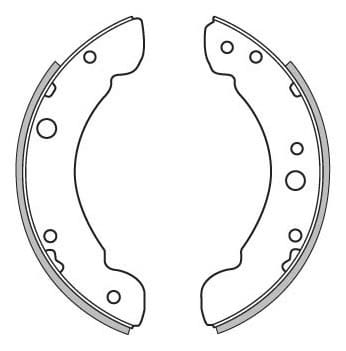 BRAKE SHOES AXLE SET (4)