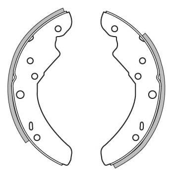 BRAKE SHOES AXLE SET (4)