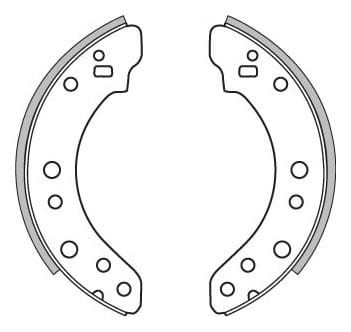 BRAKE SHOES AXLE SET (4)
