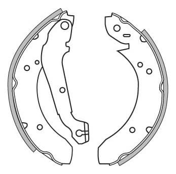 BRAKE SHOES AXLE SET (4)