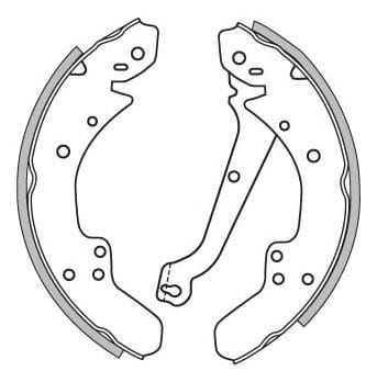 BRAKE SHOES AXLE SET (4)