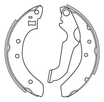 BRAKE SHOES AXLE SET (4)