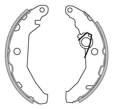 BRAKE SHOES AXLE SET (4)