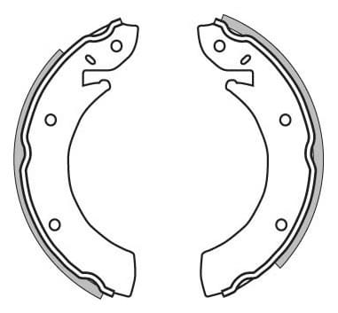 BRAKE SHOES AXLE SET (4)