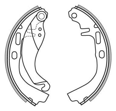 BRAKE SHOES AXLE SET (4)
