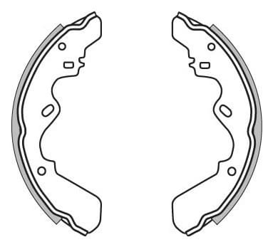 BRAKE SHOES AXLE SET (4)