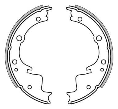 BRAKE SHOES AXLE SET (4)
