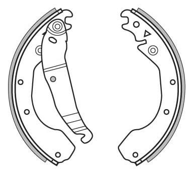 BRAKE SHOES AXLE SET (4)
