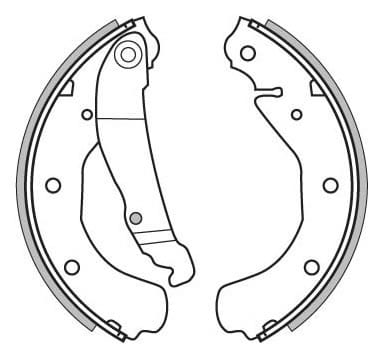 BRAKE SHOES AXLE SET (4)