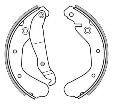 BRAKE SHOES AXLE SET (4)