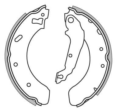 BRAKE SHOES AXLE SET (4)